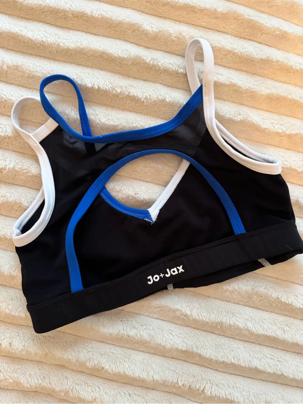 Jo + Jax Dancewear Black Sports Bra Top YM